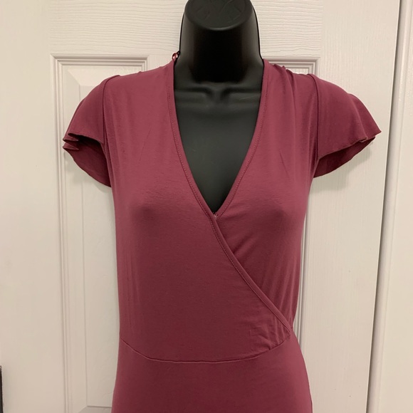Juicy Couture ruffle dark red dress size L & XXL - Picture 3 of 5